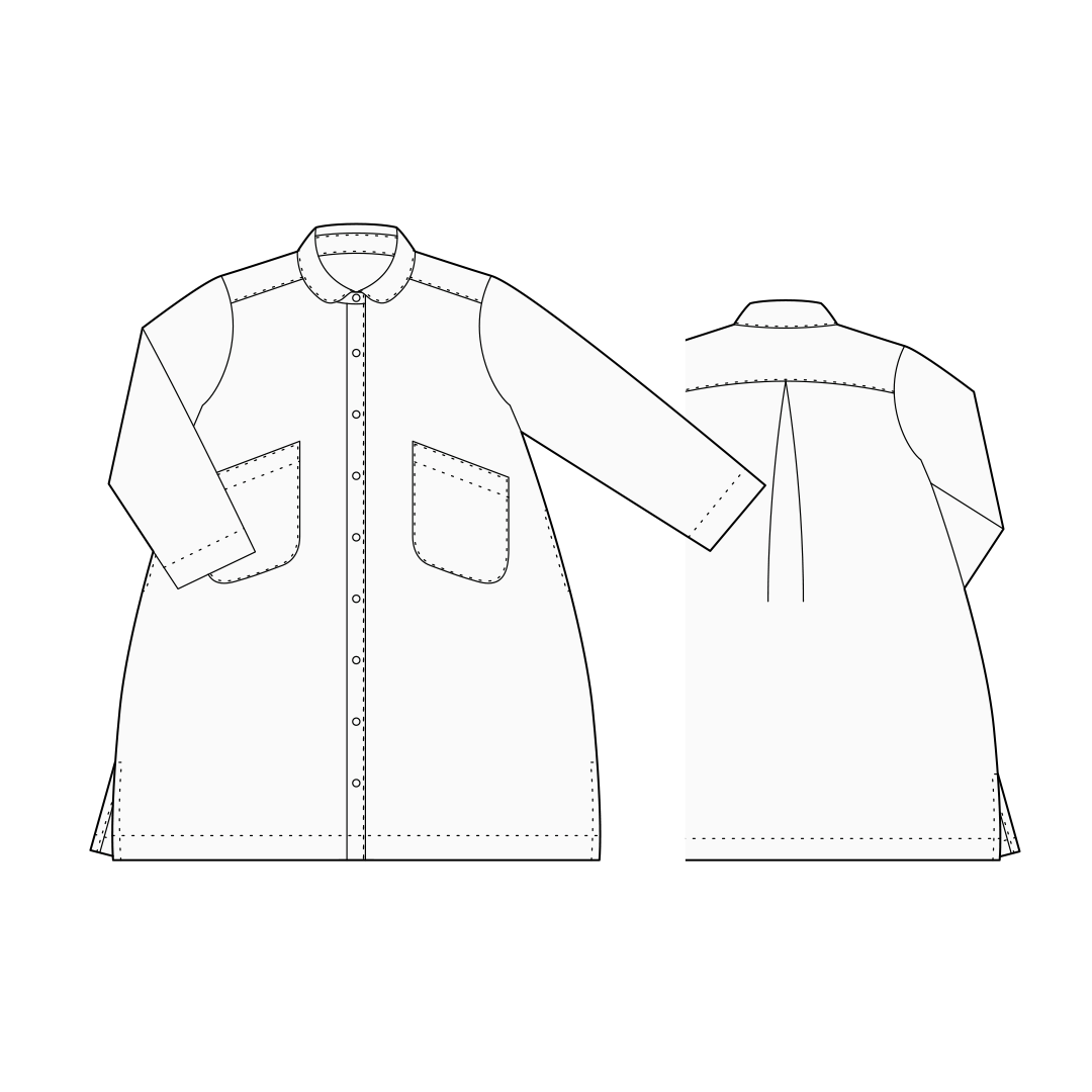 【型紙】Workcoat #01 / ワークコート