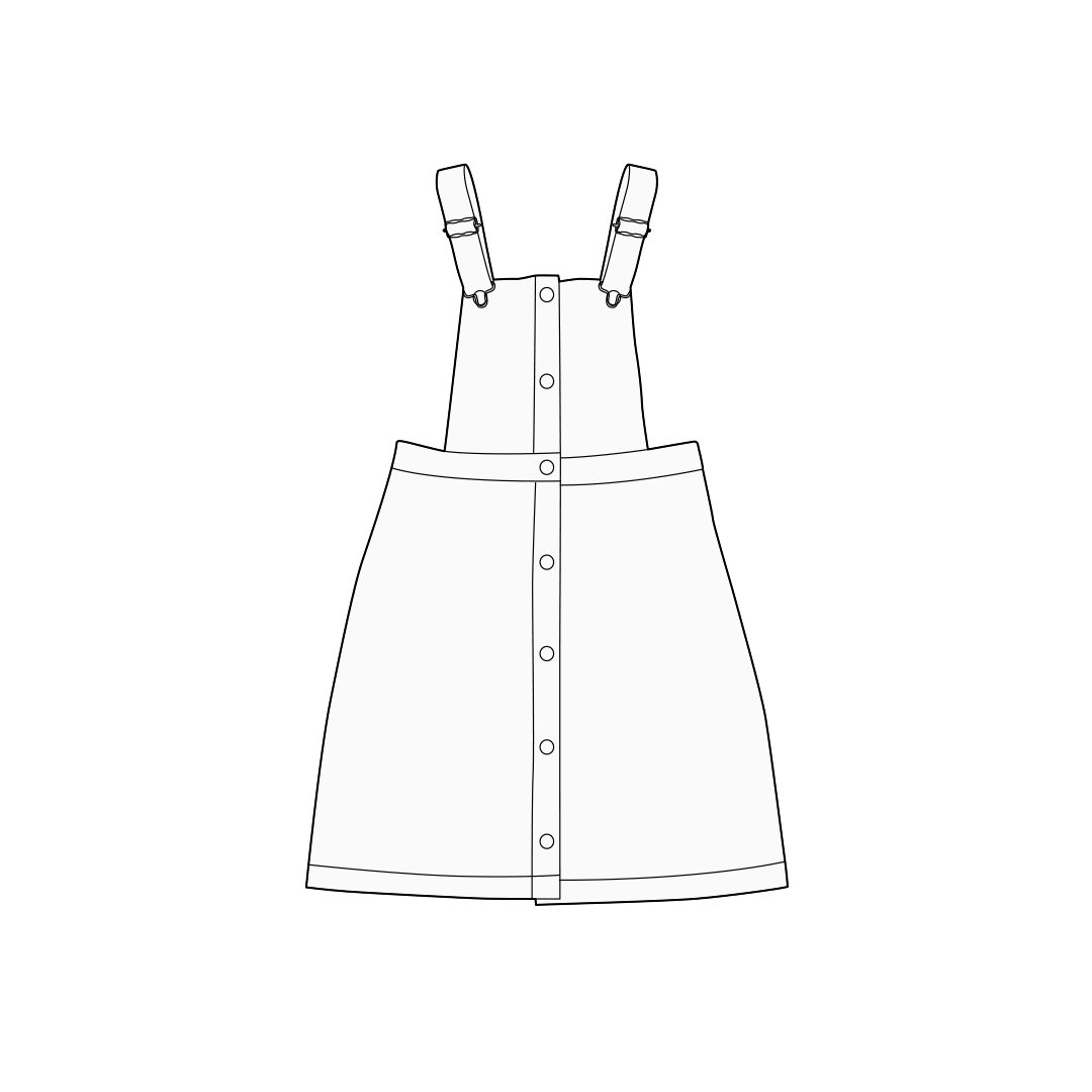 【型紙】Dress / Special #01 / ワンピース / スペシャル (サロペット)