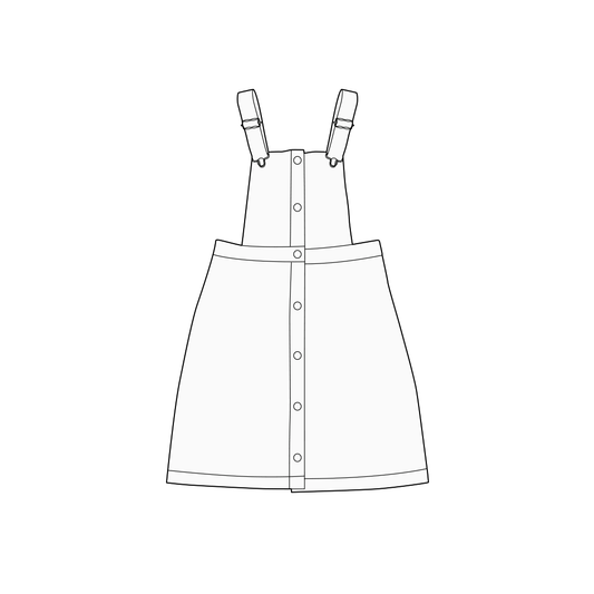 【型紙】Dress / Special #01 / ワンピース / スペシャル (サロペット)