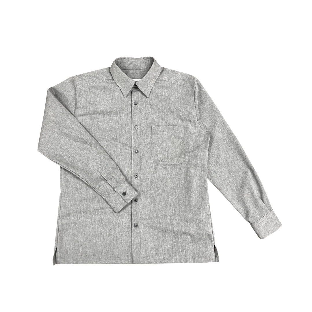 【型紙】Shirt / Mens #01 / シャツ / 台衿付きカラー(長袖 / スクエア / 前立て別)