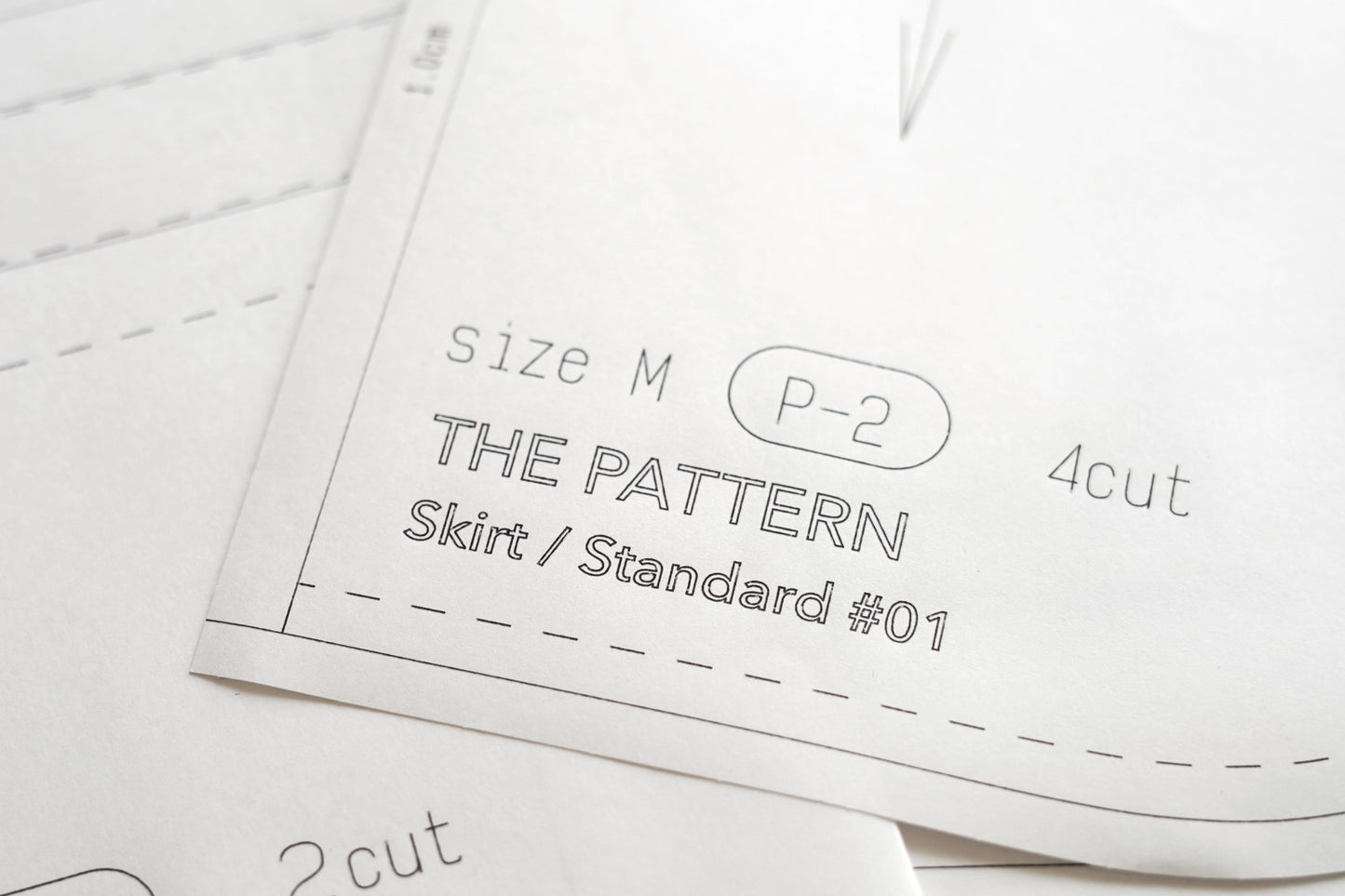 【型紙】Skirt / Standard #01 / スカート / Aライン