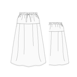 【型紙】Skirt / Standard #01 / スカート / Aライン