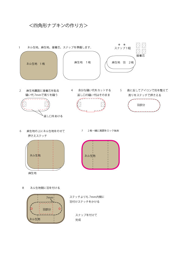 餐巾布圖案 PDF 數據