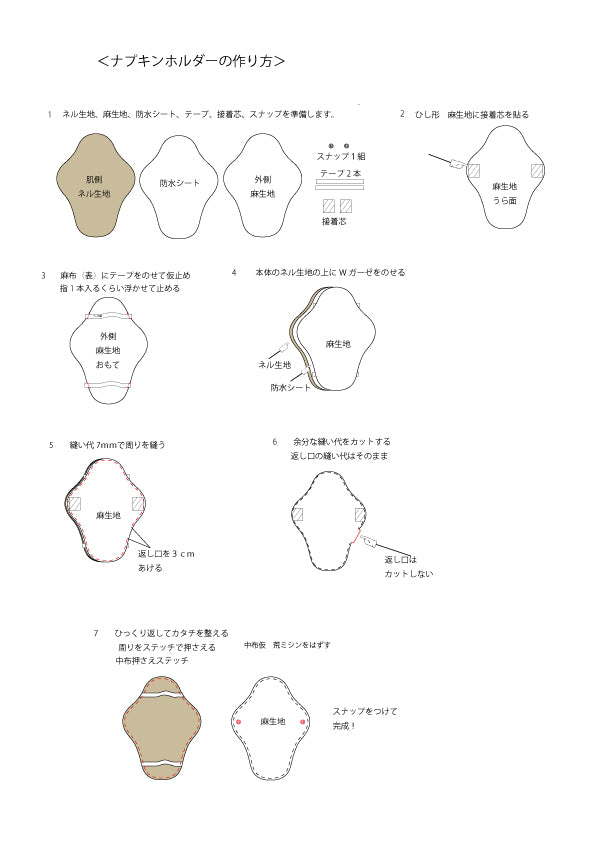 餐巾布圖案 PDF 數據