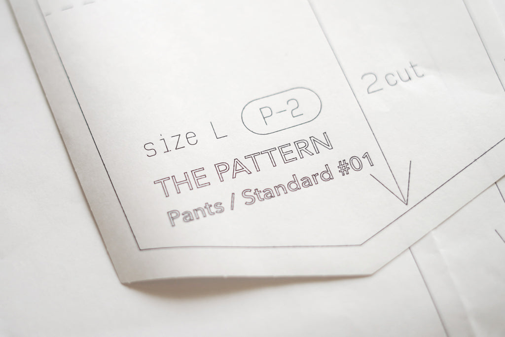 【型紙】Pants / Standard #01 / パンツ / スタンダード