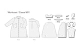 【型紙】Workcoat / Casual #01 Pattern